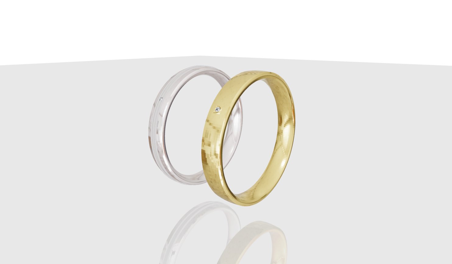 5.0mm · 14Kk White · Diamond (Pair)