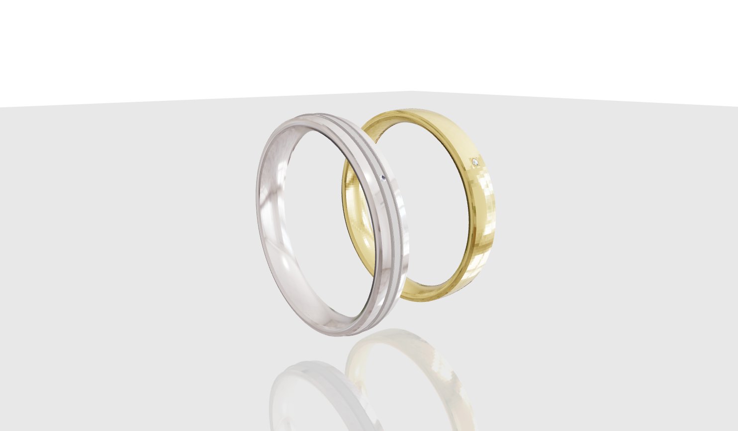 5.0mm · 14Kk White · Diamond (Pair)